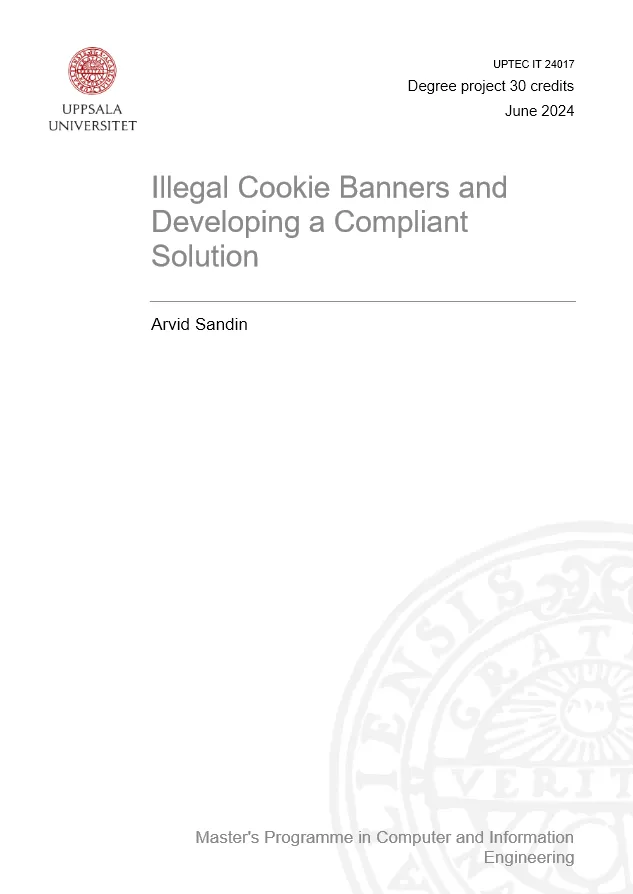 Frontpage and title of the Thesis